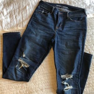 Old Navy Destroyed Rockstar Jeans